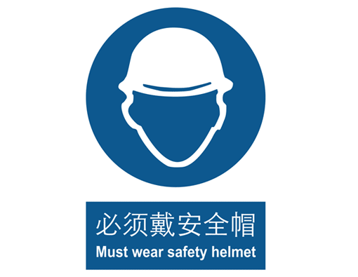 wear safety helmet